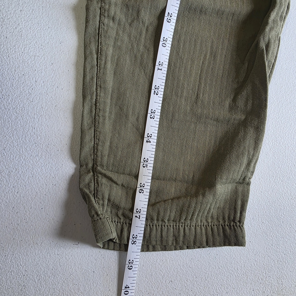 Old Navy Women's Linen Pants - Olive Green - Picture 10 of 11